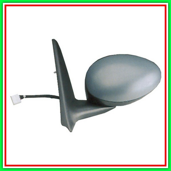 Electrical-Black-Thermal Left Rearview Mirror-With Probe-Convex-Chrome ALFA ROMEO 147-(Year 2000-2004)