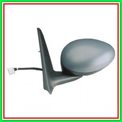 Electric-Thermal Left Rearview Mirror With Primer-With Probe-Plate ALFA ROMEO 147-(Year 2000-2004)