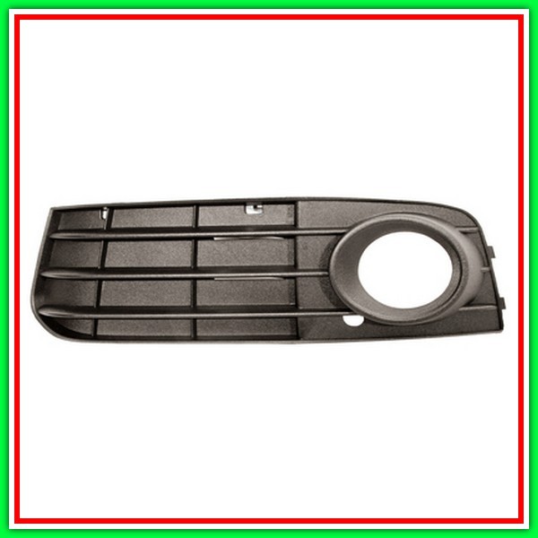 Griglia Sinistra Paraurti Nera-Con Sede Fendi Audi A4 (B8)-(Anno 2007-2011)