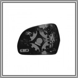 Left Mirror Plate Convex-Thermal Chrome AUDI A4 (B8)-(Year 2007-2011)