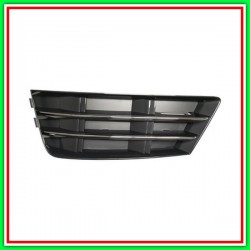 Left Grid Paraurti Black-With Chrome Molding AUDI A4 (B9)-(Year 2015-2019)