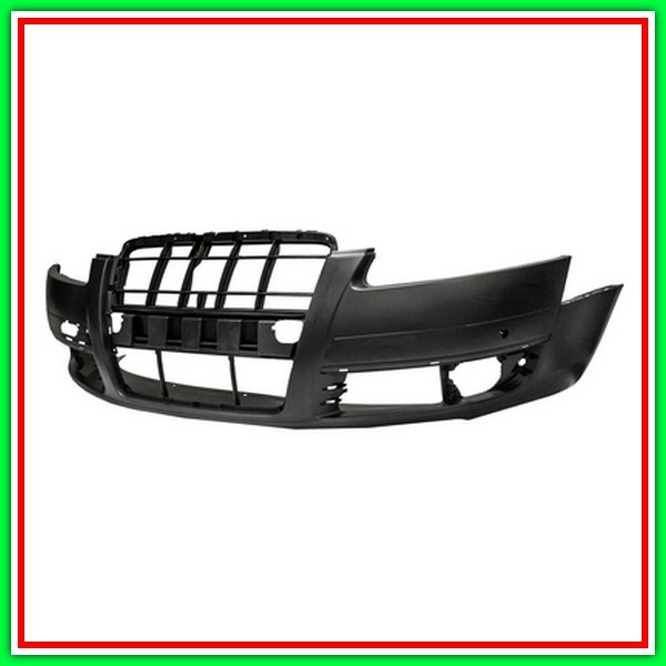 Paraurti Anteriore Con Primer-Con Fori Pdc-Supporti-Con Tracce Lavafari Audi A6-(Anno 2004-2008)