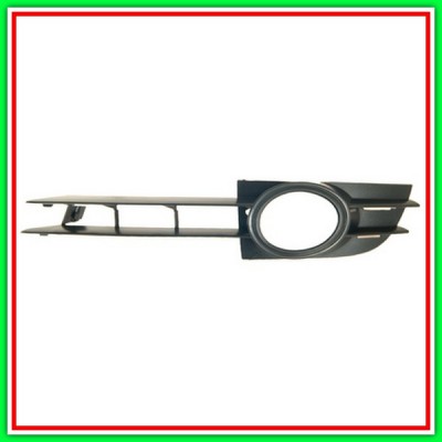 Griglia Sinistra Paraurti Nera-Con Sede Fendi - Mod Diesel Audi A6-(Anno 2004-2008)