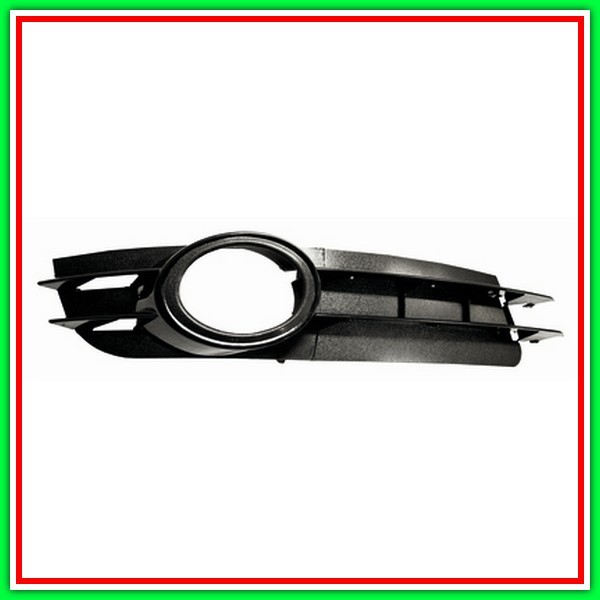 Griglia Destra Paraurti Nera Con Sede Fendi Mod Benzina Audi A6-(Anno 2004-2008)