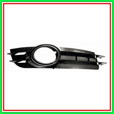 Griglia Destra Paraurti Nera Con Sede Fendi Mod Benzina Audi A6-(Anno 2004-2008)