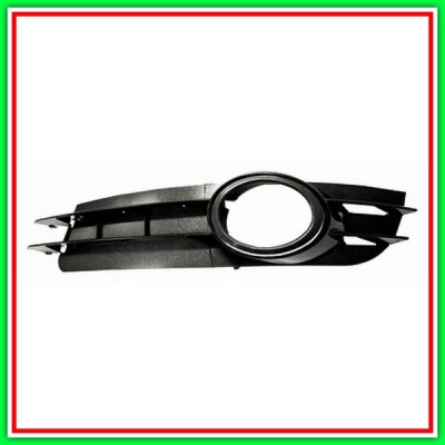 Griglia Sinistra Paraurti Nera Con Sede Fendi Mod Benzina Audi A6-(Anno 2004-2008)