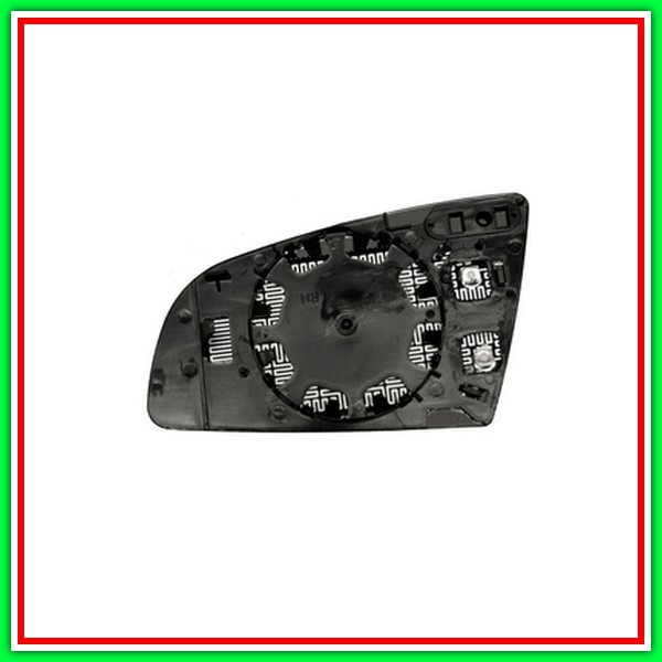 Piastra Specchio Destra Convessa-Termica Cromata Audi A6-(Anno 2004-2008)