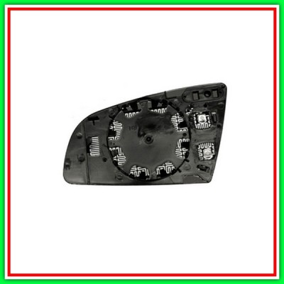Piastra Specchio Destra Convessa-Termica Cromata Audi A6-(Anno 2004-2008)