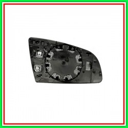 Left Mirror Plate Aspheric-Thermal Chrome AUDI A6-(Year 2004-2008)