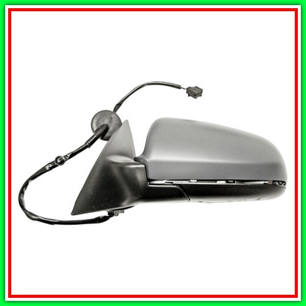 Retrovisore Sinistro Elettrico-Termico Con Primer-Con Luce Cortesia-Asferico-Cromato-16H6P Audi A6-(Anno 2004-2008)