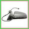 Retrovisore Sinistro Elettrico-Termico Con Primer-Con Luce Cortesia-Asferico-Cromato-16H6P Audi A6-(Anno 2004-2008)