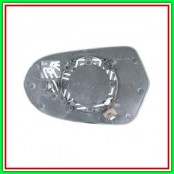 Convex-Thermal Chrome Left Mirror Plate AUDI A6 (4Gc)-(Year 2014-2016)