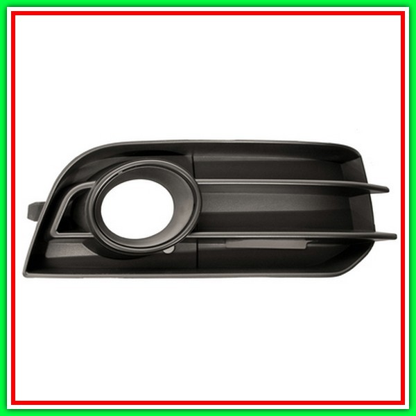 Griglia Destra Paraurti Nera-Con Sede Fendi-Con Cornice Nera Audi A1-(Anno 2010-2014)