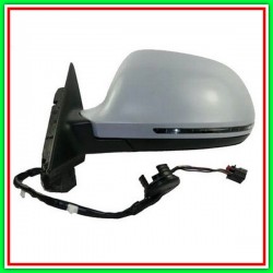Electrical-Thermal Left Rearview Mirror With Primer-With Headlight-Aspheric-Chrome Mod 3 Doors AUDI A3-(Year 2008-2012)