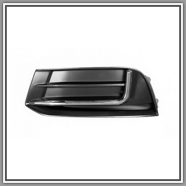 Left Grid Paraurti Black-With Chrome Molding Mod Design AUDI A3 4 Porte-Cabrio (8Ve8Vm)-(Year 2016-2020)