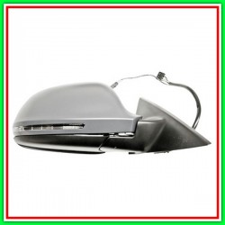 Electric-Thermal Right Rearview Mirror-With Primer-With Headlight-Aspheric-Chrome-16H8P-2H2P