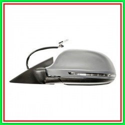Electrical-Thermal Left Rearview Mirror With Primer-With Headlight-Lockable-With Memory-Aspheric-Chrome-16H14P-2H2P