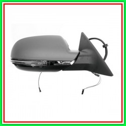 Retrovisore Destro Elettrico-Termico-Primer-Fanale-Memoria-Chiudibile-Oscuramento Automatico-Con Lane Assist-Asferico-Cromato