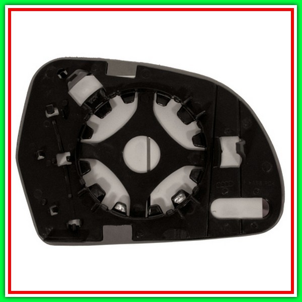 Piastra Specchio Sinistra Asferica Cromata Audi Q3 (8U)-(Anno 2011-2014)