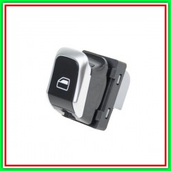Interruttore Alzacristallo Nero/Bordo Cromato-Porta Anteriore Destra-4 Pins Audi-Q3 (8U)-Mod. 01/11-06/14