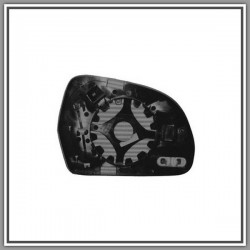 Piastra Specchio Destra Convessa-Termica Cromata Audi Q3 (8U)-(Anno 2014-2016)