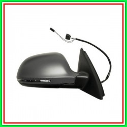 Retrovisore Destro Elettrico-Termico-Con Primer-Con Fanale-Convesso-Cromato-16H6P-2H2P Audi Q3 (8U)-(Anno 2014-2016)