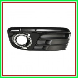 Griglia Sinistra Paraurti Nera Lucida-Con Sede Fendi-Con Cornice Cromata Audi Q5-(Anno 2012-2016)