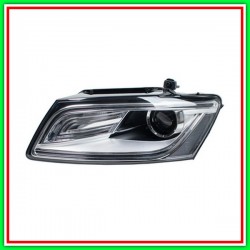 Proiettore Sinistro Xenon D3S+H7 Elettrico-Con Motore-Con Luce Diurna A Led-Cromato Audi-Q5-Mod. 09/12-12/16