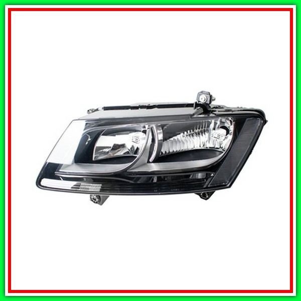 Proiettore Sinistro H7+H7 Elettrico Con Motore-Nero Audi-Q5-Mod. 09/12-12/16