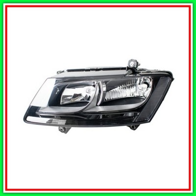 Proiettore Sinistro H7+H7 Elettrico Con Motore-Nero Audi-Q5-Mod. 09/12-12/16