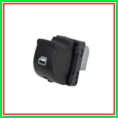 Interruttore Alzacristallo Nero-Porta Anteriore Destra/Porta Posteriore Destra-Sinistra-4 Pins Audi-Q7-Mod. 07/09-05/15
