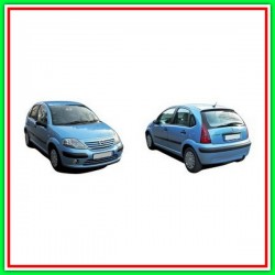 Retrovisore Sinistro Elettrico-Termico Con Primer-Convesso-Cromato Citroen C3-(Anno 2002-2005)