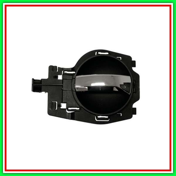 Maniglia Interna Anteriore-Posteriore Destra-Con Leva Cromata-Mostrina Grigio-Scuro Citroen C3-(Anno 2002-2005)
