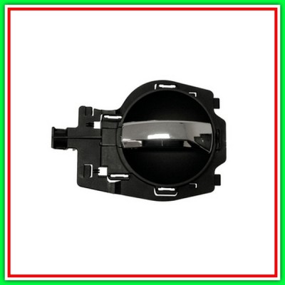 Maniglia Interna Anteriore-Posteriore Destra-Con Leva Cromata-Mostrina Grigio-Scuro Citroen C3-(Anno 2002-2005)