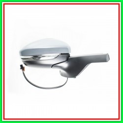 Retrovisore Destro Elettrico-Termico-Con Primer-Con Sonda-Con Fanale-Convesso-Cromato Citroen C3-(Anno 2016-2020)