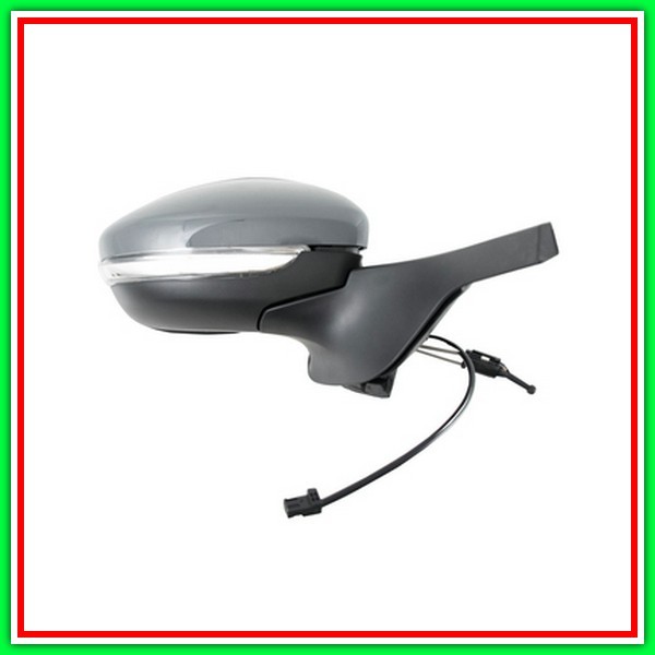 Retrovisore Destro A Cavi Con Primer-Con Sonda-Con Fanale-Convesso/Cromato Citroen-C3-Mod. 09/16-09/20