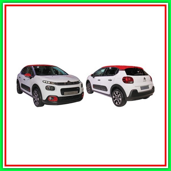 Retrovisore Sinistro Elettrico-Termico Con Primer-Con Fanale-Chiudibile-Convesso/Cromato Citroen-C3-Mod. 09/16-09/20