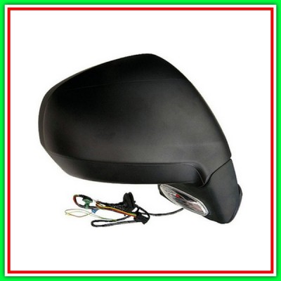 Retrovisore Destro Elettrico-Nero-Termico-Con Sonda-Con Fanale-Convesso-Cromato Citroen C4 Picasso-(Anno 2007-2010)