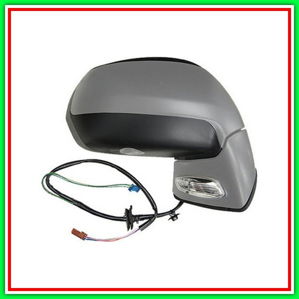 Retrovisore Destro Elettrico-Termico-Con Primer-Con Sonda-Con Fanale-Con Luce Cortesia Citroen C4 Picasso-(Anno 2007-2010)