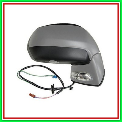 Retrovisore Destro Elettrico-Termico-Con Primer-Con Sonda-Con Fanale-Con Luce Cortesia Citroen C4 Picasso-(Anno 2007-2010)