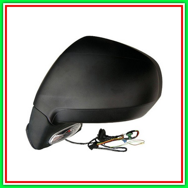 Retrovisore Sinistro Elettrico-Nero-Termico-Con Fanale-Convesso-Cromato Citroen C4 Grand Picasso-(Anno 2007-2013)