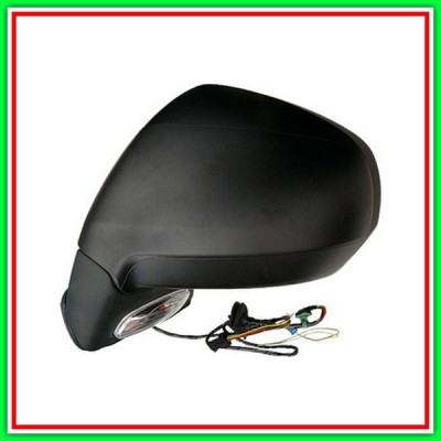 Retrovisore Sinistro Elettrico-Nero-Termico-Con Fanale-Convesso-Cromato Citroen C4 Grand Picasso-(Anno 2007-2013)