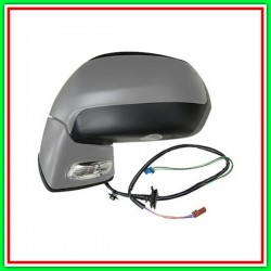 Retrovisore Sinistro Elettrico-Termico Con Primer-Con Fanale-Con Luce Cortesia Citroen C4 Grand Picasso-(Anno 2007-2013)