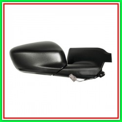 Retrovisore Destro Elettrico-Nero-Con Sonda-Convesso-Cromato-5 Pins-2 Connettori Citroen C4 Cactus-(Anno 2014-2018)