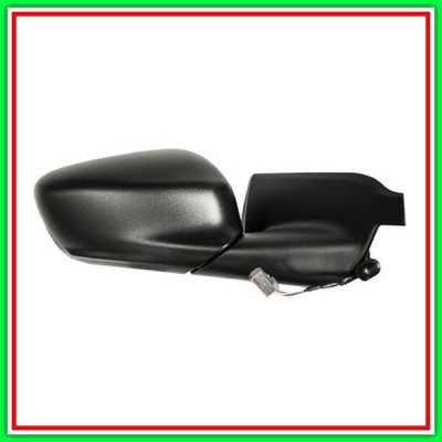 Retrovisore Destro Elettrico-Nero-Con Sonda-Convesso-Cromato-5 Pins-2 Connettori Citroen C4 Cactus-(Anno 2014-2018)