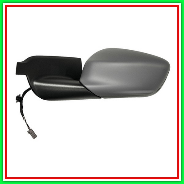 Retrovisore Sinistro Elettrico-Termico Con Primer-Convesso-5 Pins Citroen C4 Cactus-(Anno 2014-2018)