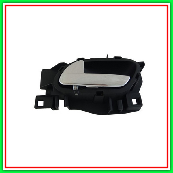 Maniglia Interna Anteriore Sinistra Con Leva Cromata-Mostrina Nera Citroen C5-(Anno 2011-2017)