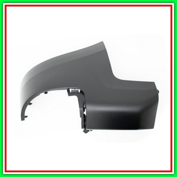 Cantonale Sinistro Paraurti Posteriore Nero Goffrato-Portellone-Passo Corto Citroen Berlingo-(Anno 2008-2011)