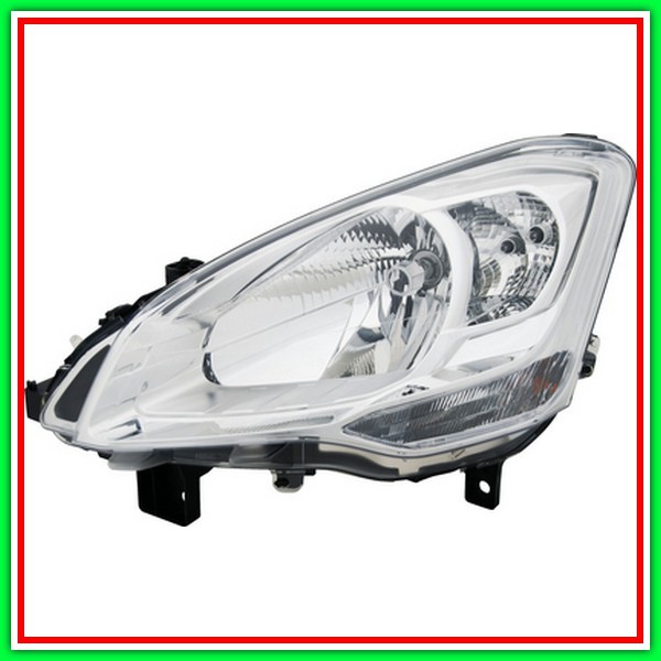 Proiettore Sinistro H4 Elettrico Con Motore Citroen Berlingo-(Anno 2008-2011)