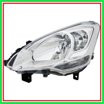 Proiettore Sinistro H4 Elettrico Con Motore Citroen Berlingo-(Anno 2008-2011)